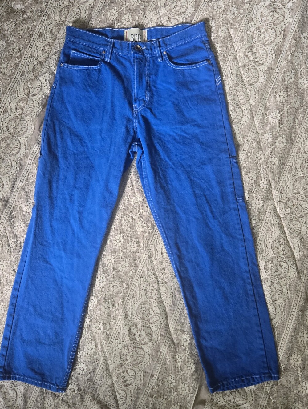 BDG Straight Utility Carpenter Jeans Sapphire Blue 30x30